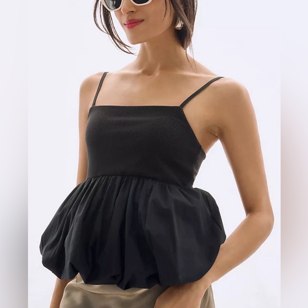 New Anthropologie Maeve Ruffled Bubble Cami
